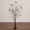 5ft. Pre-Lit Artificial Halloween Black Twig Tree with Bats and 50 Warm White LED Lights
